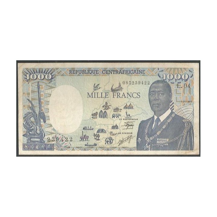 Republica Centroafricana 1.000 Francs 1 Ene 1987 P16