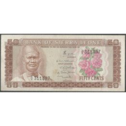 Sierra Leona 50 Cents ND1974 P4b
