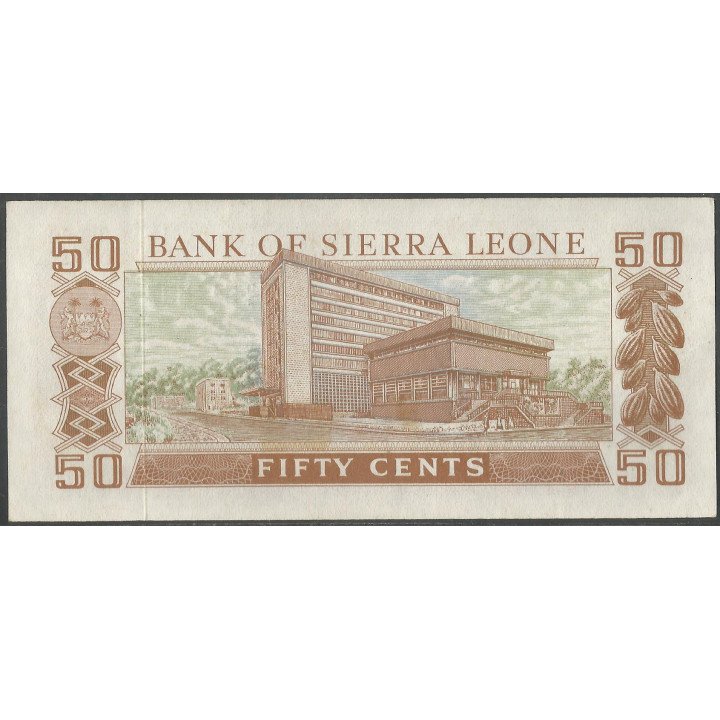 Sierra Leona 50 Cents ND1974 P4b reverso