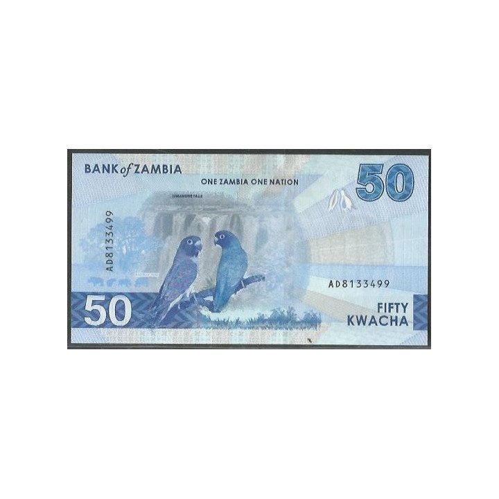 Zambia 50 Kwacha 2024 P64 reverso