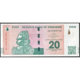 Zimbabwe 20 Zig 2024 P111
