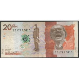 Billete de 20.000 Pesos 24 Oct 2023 Serie BG BGWNF20-