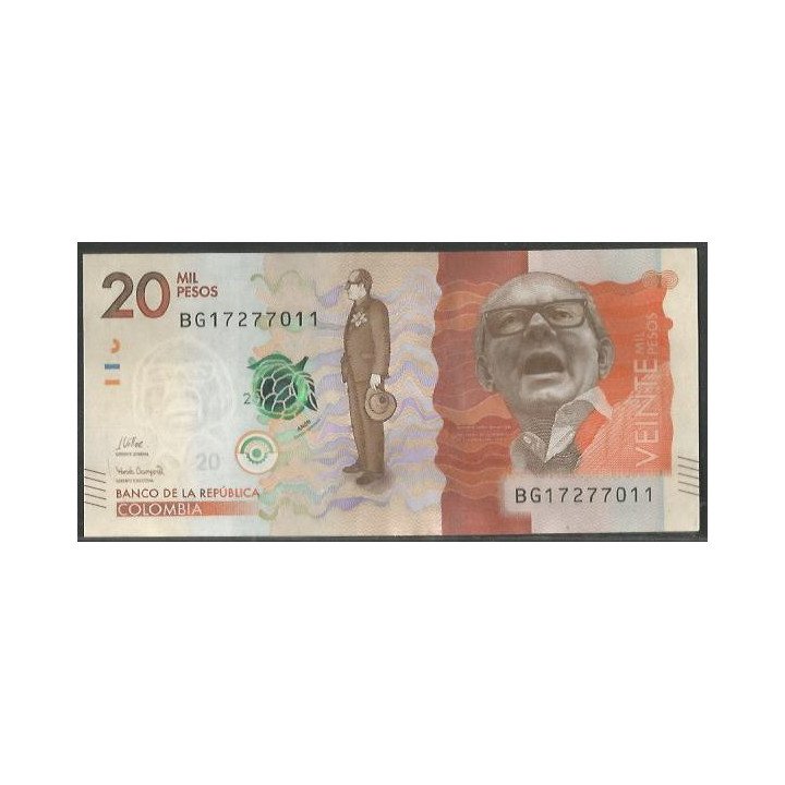 Billete de 20.000 Pesos 24 Oct 2023 Serie BG BGWNF20-