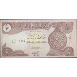 Iraq 1/2 Dinar 1993 P78
