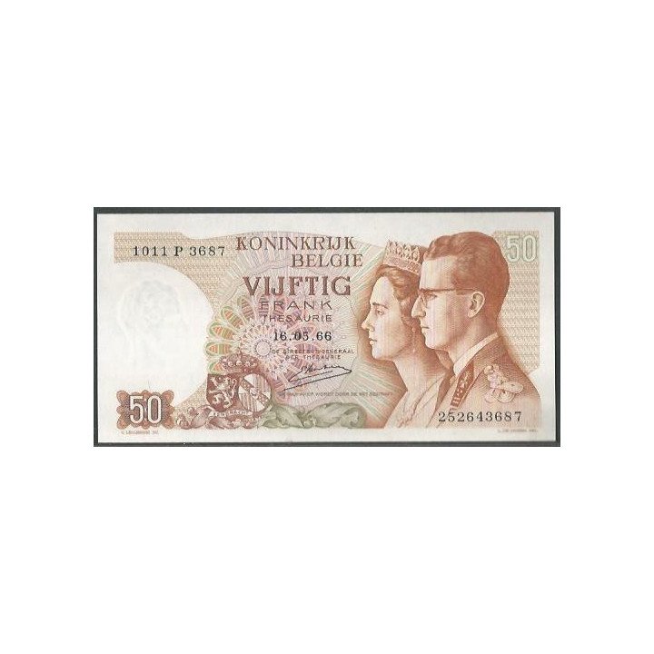 Belgica 50 Francs 16 May 1966 Firma 20 P139