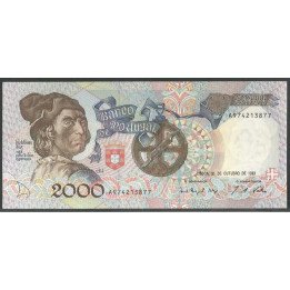 Portugal 2.000 Escudos 21 Oct 1993 P186d