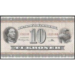 Dinamarca 10 Kroner 1961 P44u