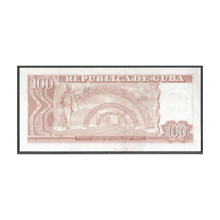 Cuba 100 Pesos 2021 P129m reverso