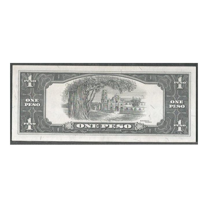 Filipinas 1 Piso ND1949-69 P133f reverso