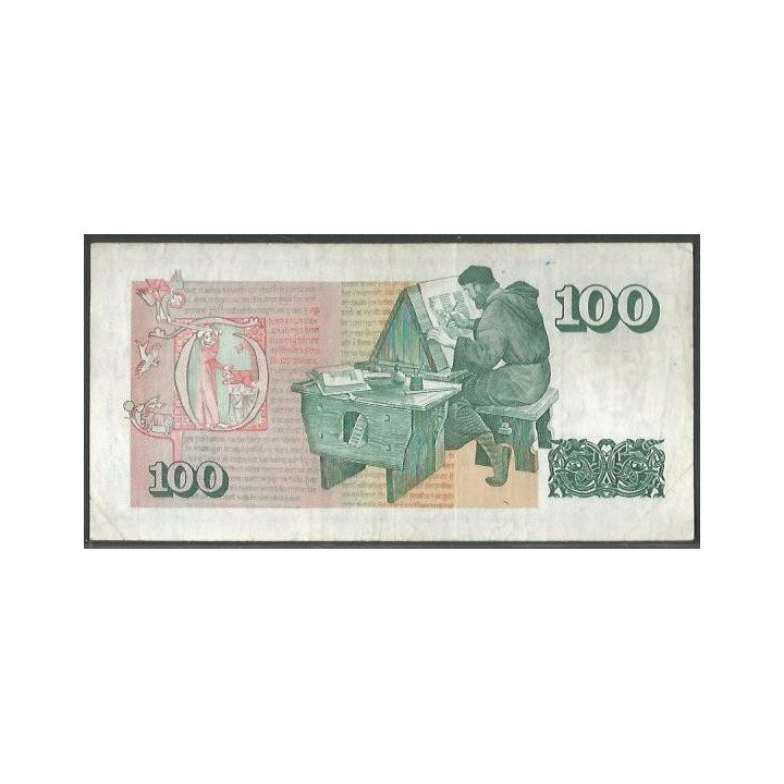 Islandia 100 Kronur 29 Mar 1961 (81) P50a4 reverso