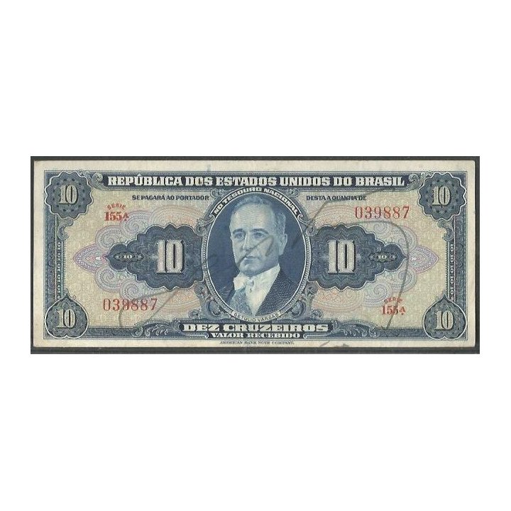 Brasil 10 Cruzeiros ND1943 P135a