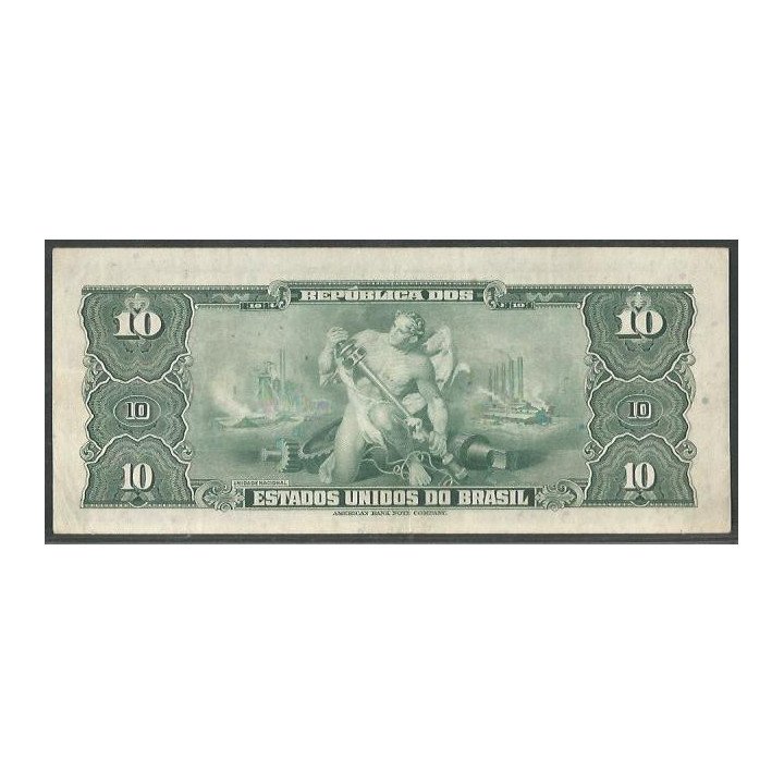 Brasil 10 Cruzeiros ND1943 P135a reverso