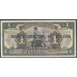 Bolivia 1 Boliviano ND1929 Serie Z2 P112