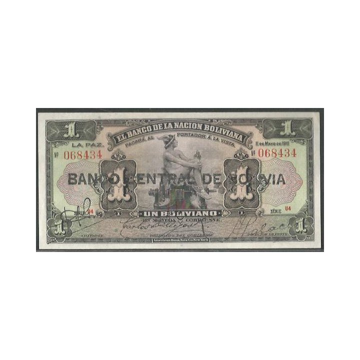 Bolivia 1 Boliviano ND1929 Serie U4 P112