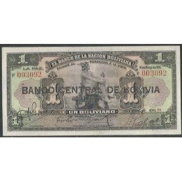 Bolivia 1 Boliviano ND1929 Serie F4 P112