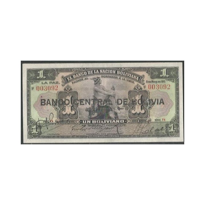 Bolivia 1 Boliviano ND1929 Serie F4 P112