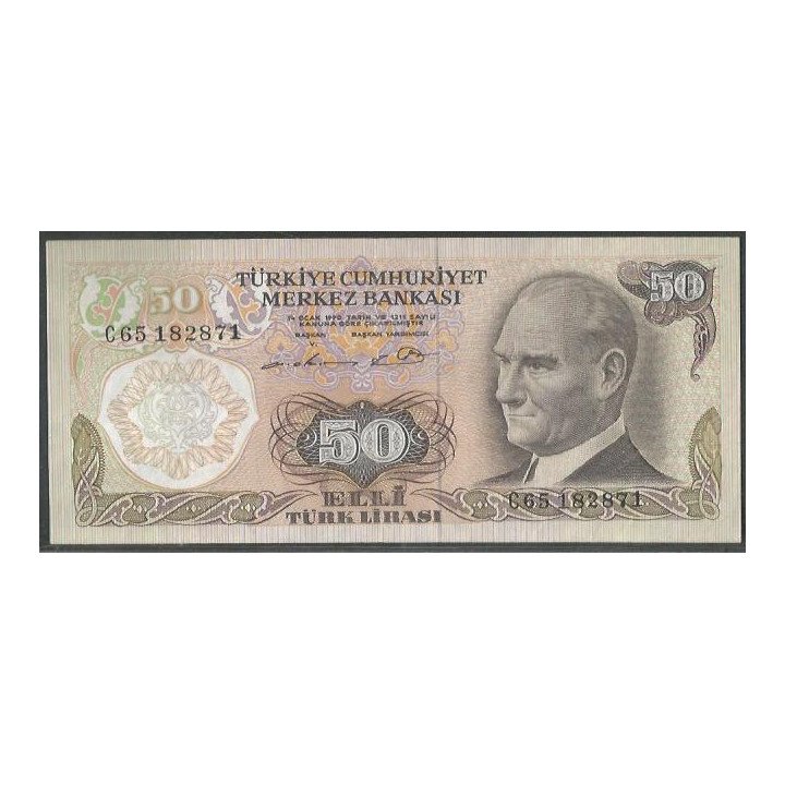 Turkya 50 Liras L1970 (76) P188