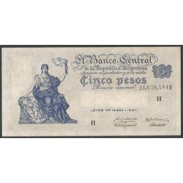 Argentina 5 Pesos ND1951-9 Serie H P264(5)