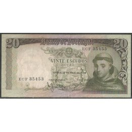 Portugal 20 Escudos 26 May 1964 P167a3