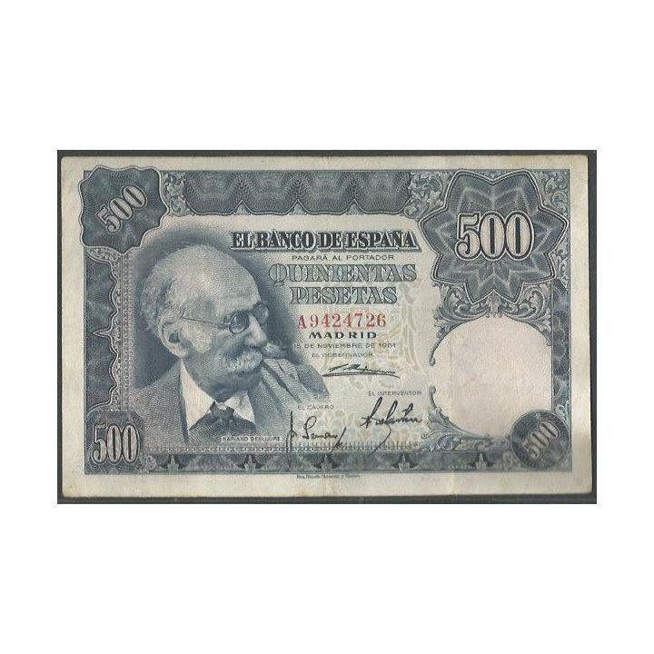 España 500 Pesetas 15 Nov 1951 P142a
