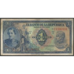 Billete de 1 Peso 7 ago 1947 C BGW035