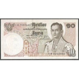 Tailandia 10 Bath ND1969-78 Firma 48 P83