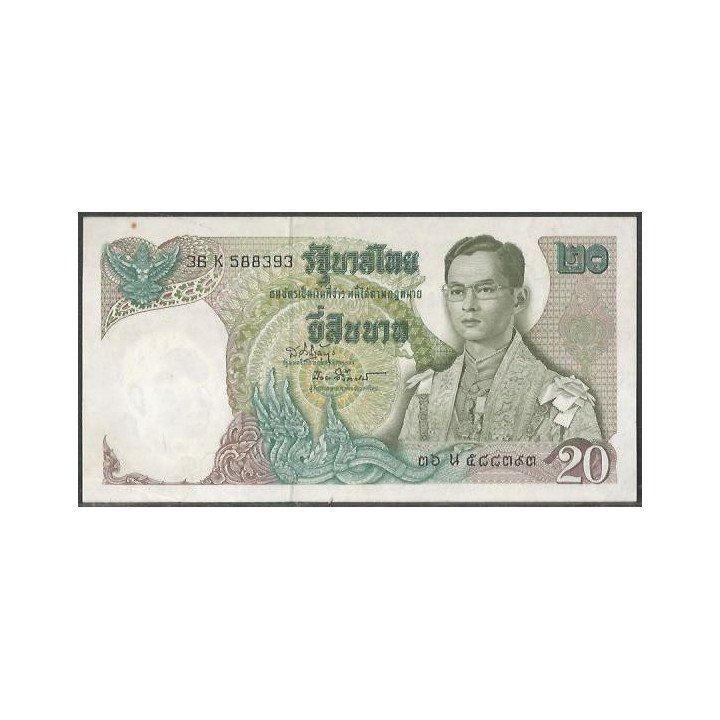 Tailandia 20 Bath ND1971-81 Firma 41 P84a