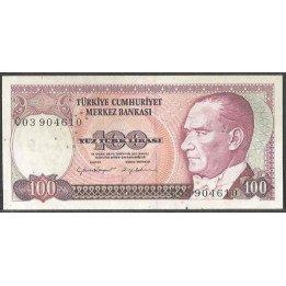Turkya 100 Liras L1970 (1984) P194a2