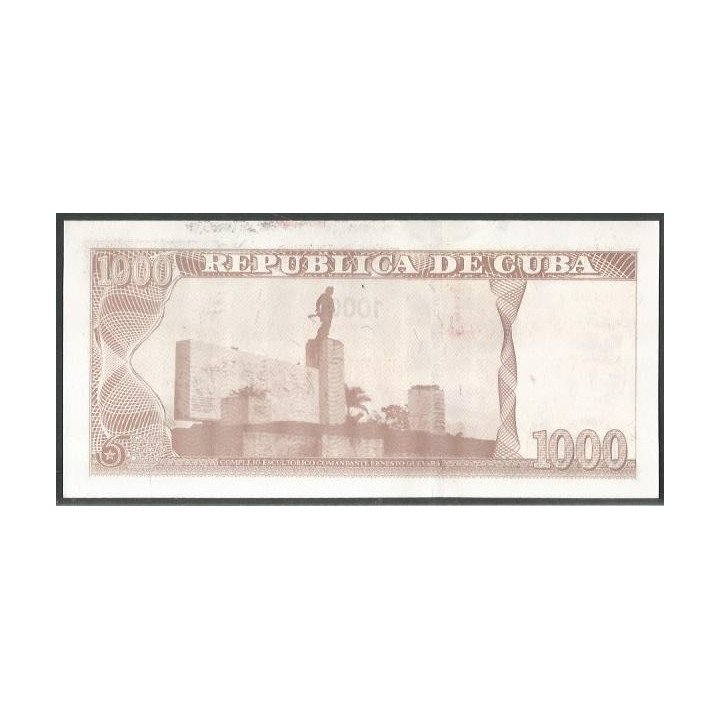 Cuba 1.000 Pesos 2025 "65° Aniv. Sistema Bancario" P134 reverso