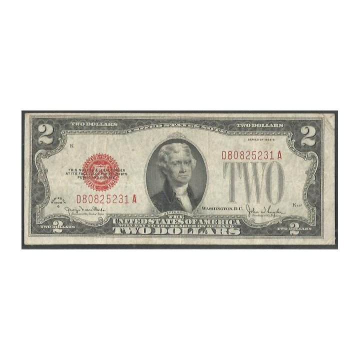 Estados Unidos 2 Dollars 1928G P378g