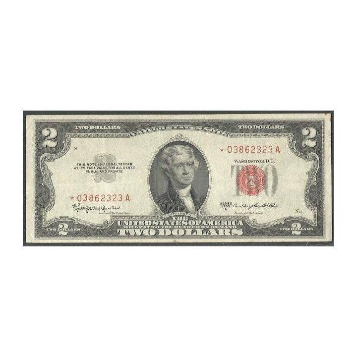 Estados Unidos 2 Dollars 1953C Reposicion P380c