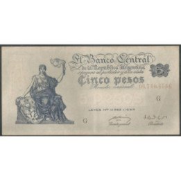 Argentina 5 Pesos ND1951-9 Serie G P264(1)