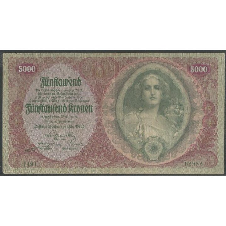 Austria 5.000 Krone 2 Ene 1922 P79
