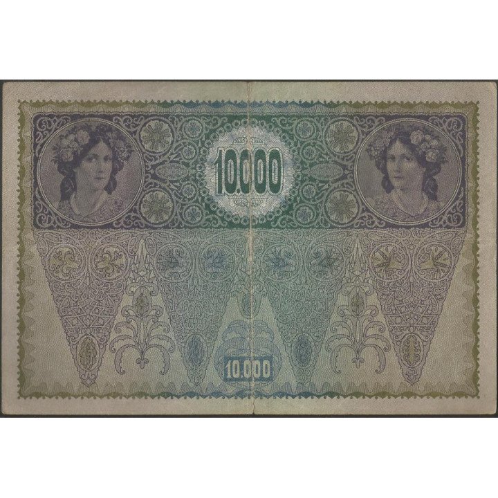 Austria 10.000 Kronen 2 Nov 1918 P65 reverso