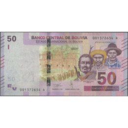 Bolivia 50 Bolivianos ND2018 Serie A P250-1