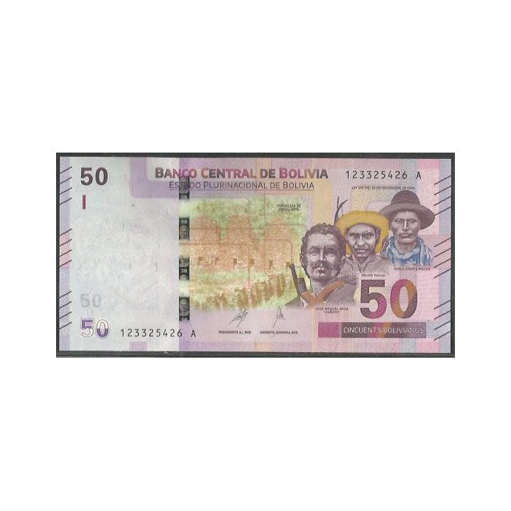 Bolivia 50 Bolivianos ND2018 Serie A P250-2