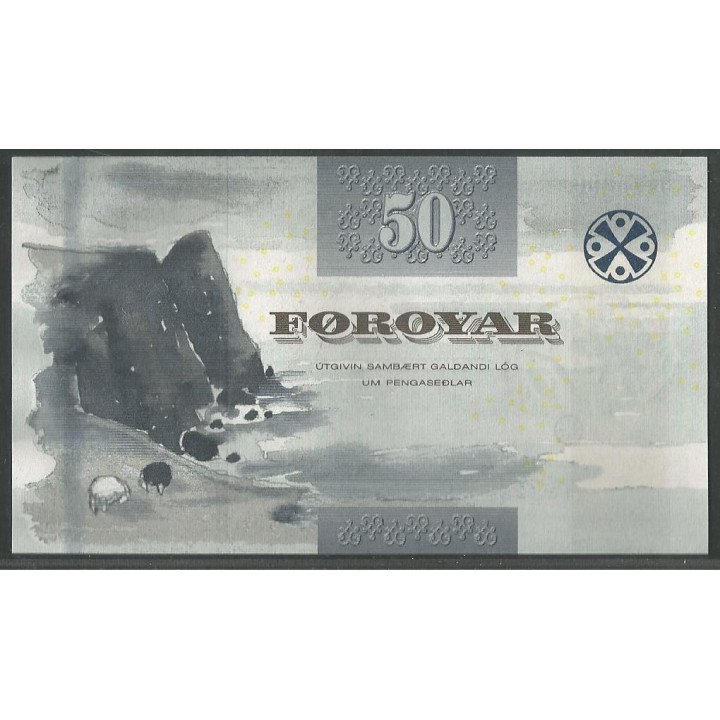 Islas Faroe 50 Kronur 2011 P29 reverso