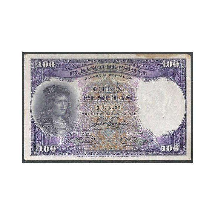 España 100 Pesetas 25 Abr 1931 P83