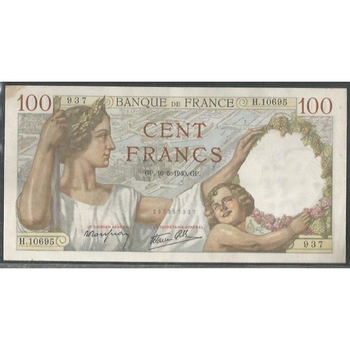 Francia 100 Francs 16 May 1940 P94