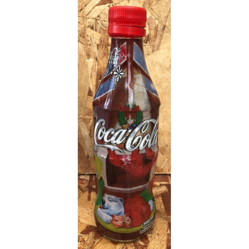Botella 300ml Navidad Oso Acostado Y Árbol - Colombia 2004