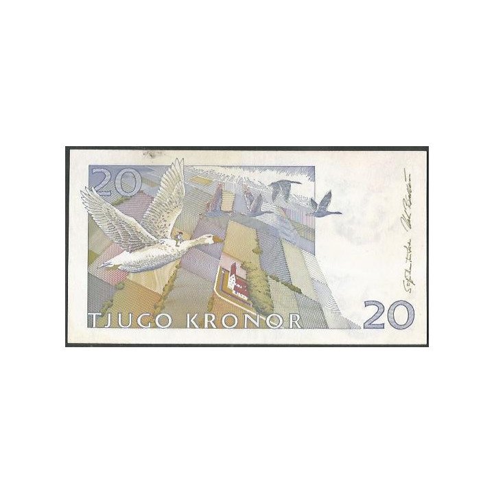 Suecia 20 Kronor 1994 P61b reverso