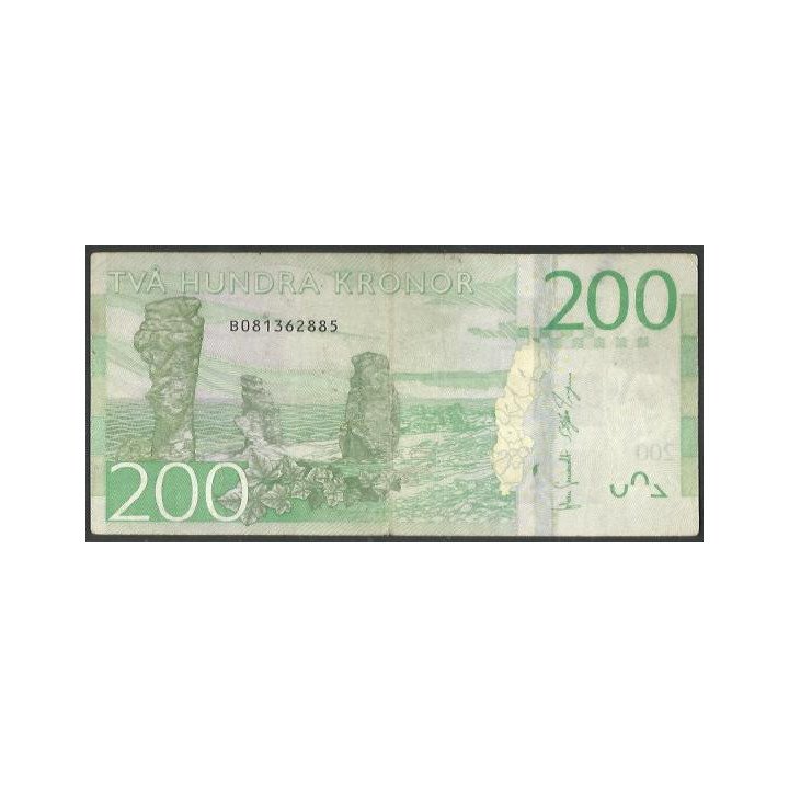 Suecia 200 Kronor ND2015 P72 reverso