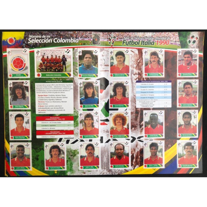 Futbol - Mi Seleccion Colombia - Ediciones Gamcamo reverso