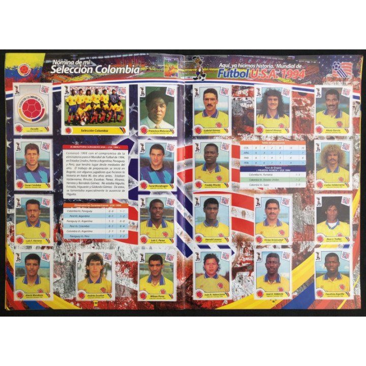 Futbol - Mi Seleccion Colombia - Ediciones Gamcamo reverso