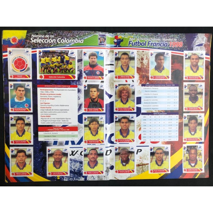 Futbol - Mi Seleccion Colombia - Ediciones Gamcamo reverso