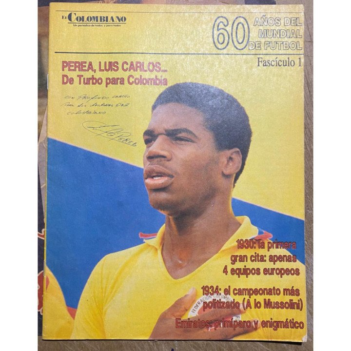 60 Años del Mundial de futbol - El Colombiano 1990 A553 reverso