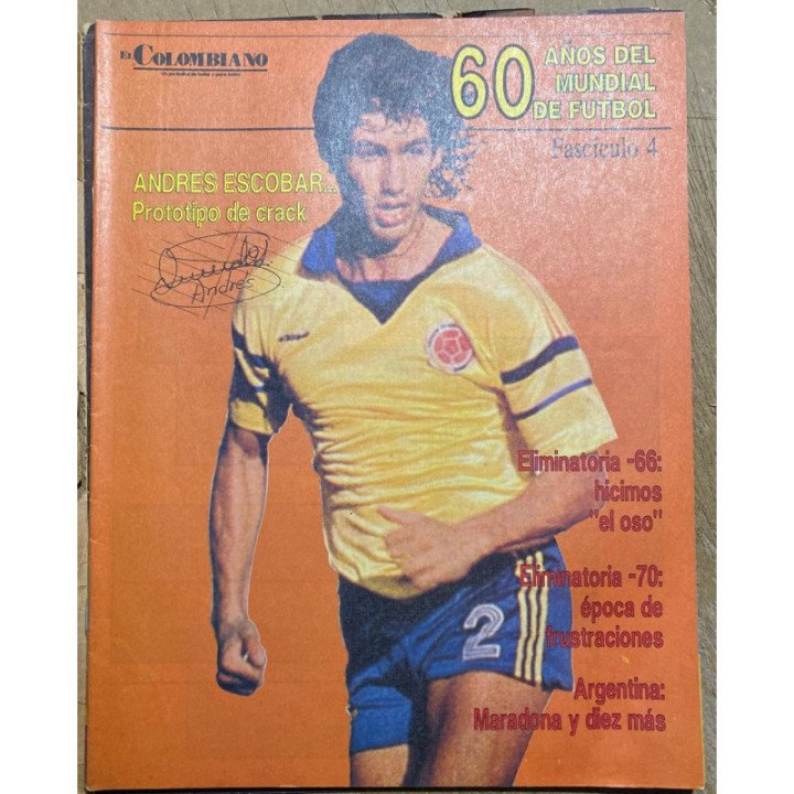 60 Años del Mundial de futbol - El Colombiano 1990 A553 reverso