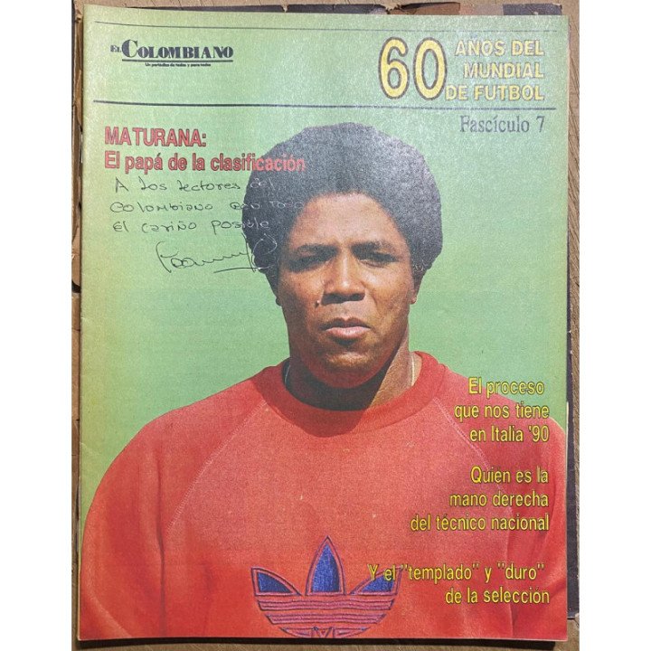 60 Años del Mundial de futbol - El Colombiano 1990 A553 reverso