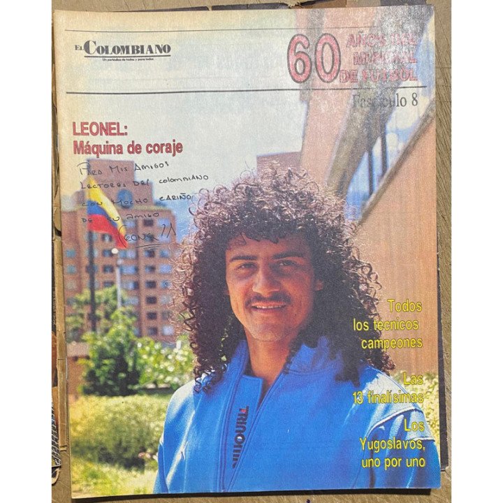 60 Años del Mundial de futbol - El Colombiano 1990 A553 reverso