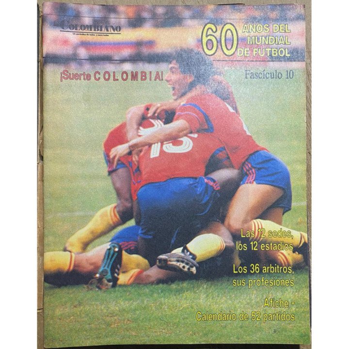 60 Años del Mundial de futbol - El Colombiano 1990 A553 reverso